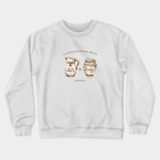 Milk & Honey - Jeremiah Bible Verse Vintage Aesthetic Crewneck Sweatshirt